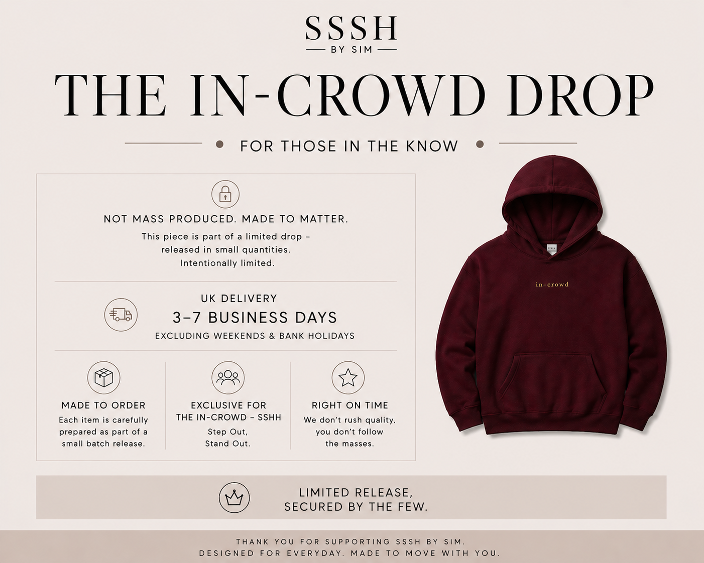 In-Crowd Unisex Hoodie | You're in