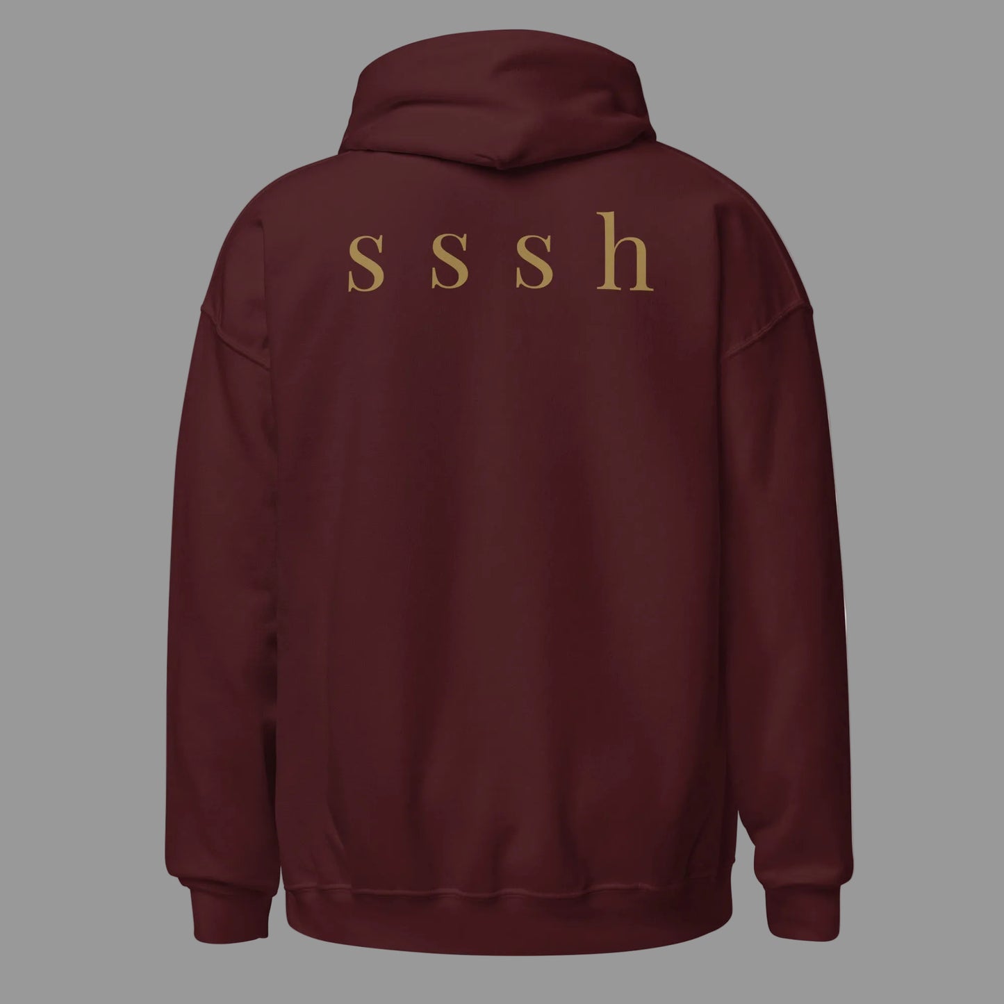 Burgandy  hoodie on a white background