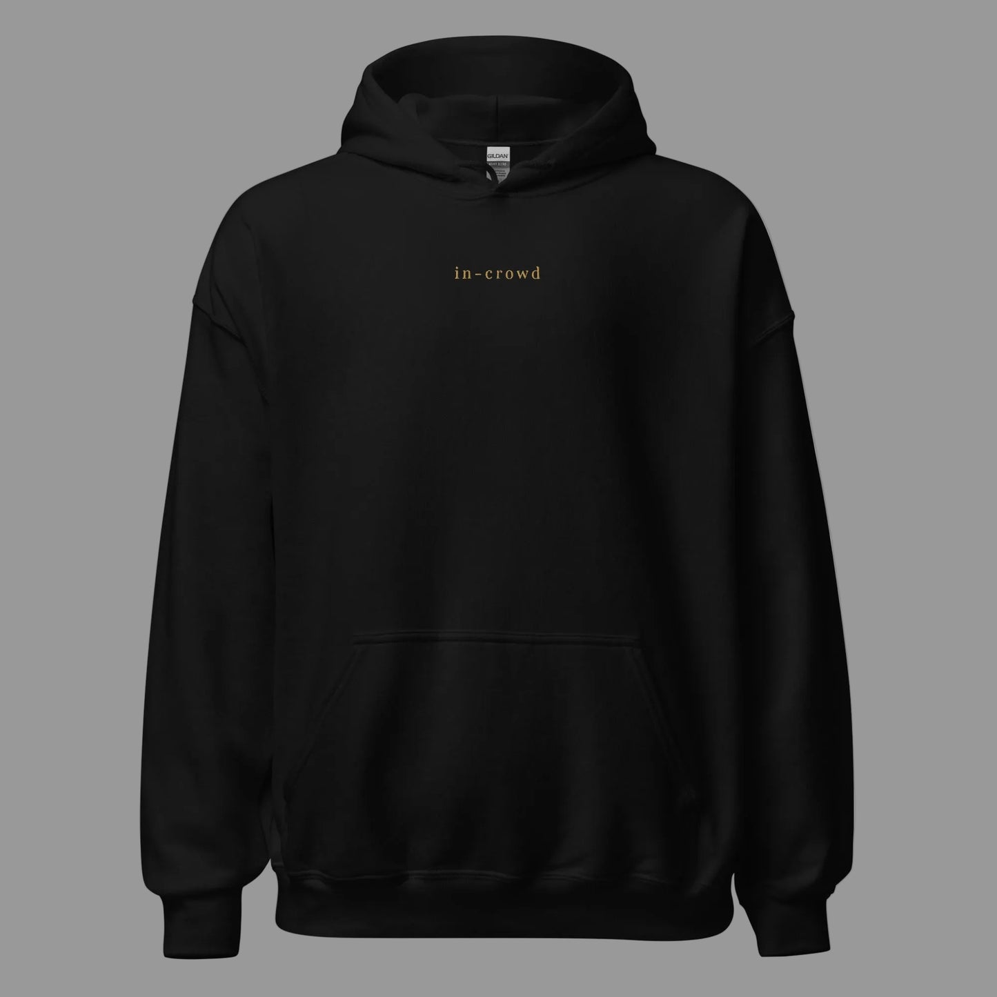 Black hoodie on a white background