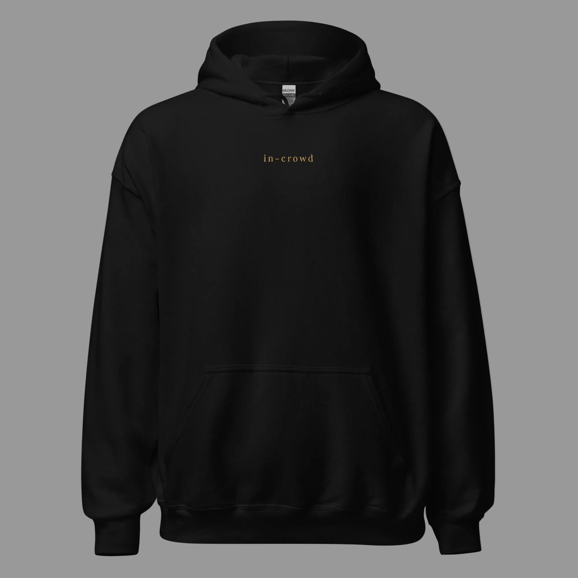Black hoodie on a white background